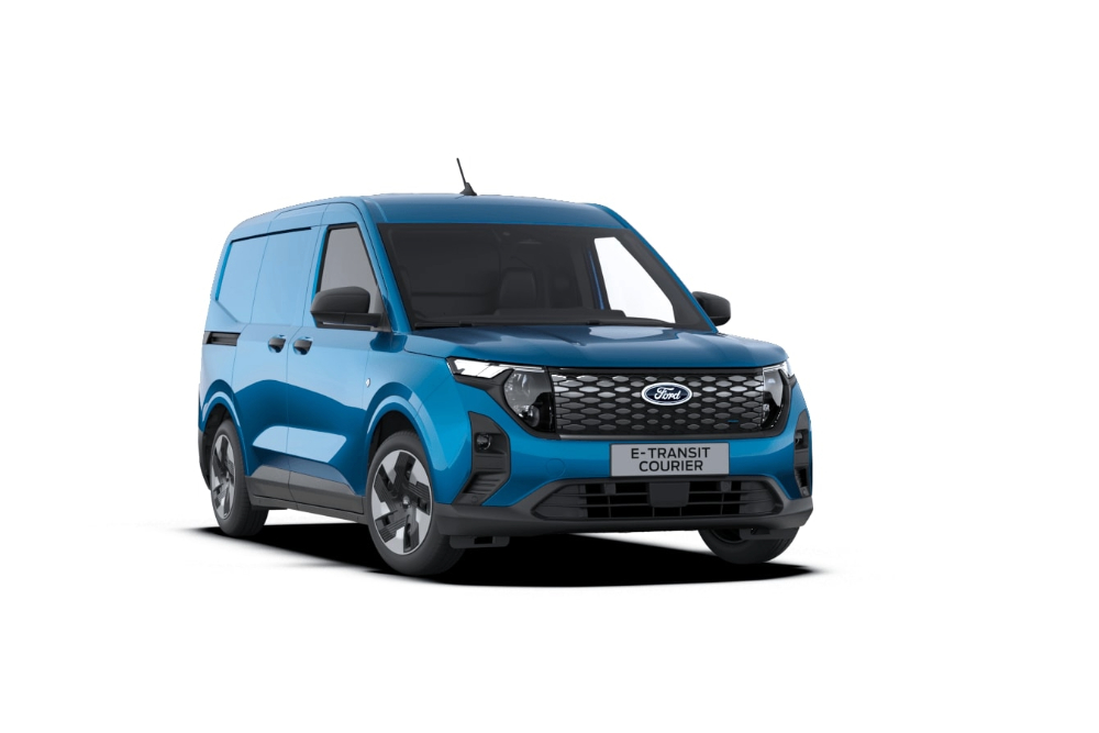 Vue frontale du nouveau Transit Courier.