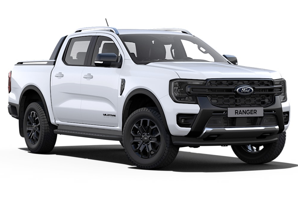 Vue frontale du nouveau Ford Ranger