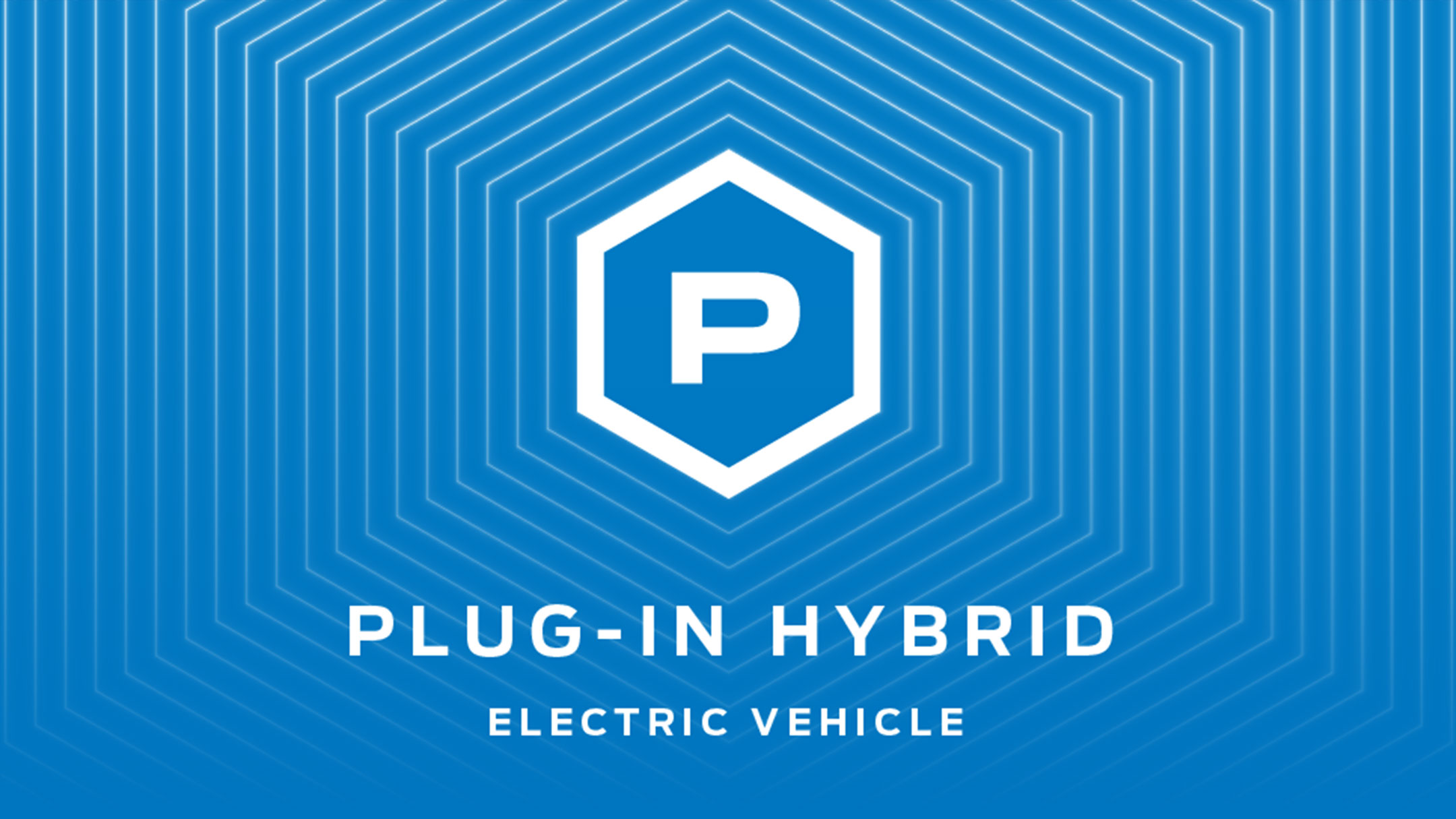 Logo de véhicule hybride rechargeable