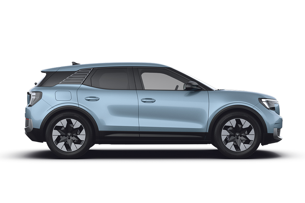 Ford Explorer bleu, de la gamme de voitures familiales Ford.