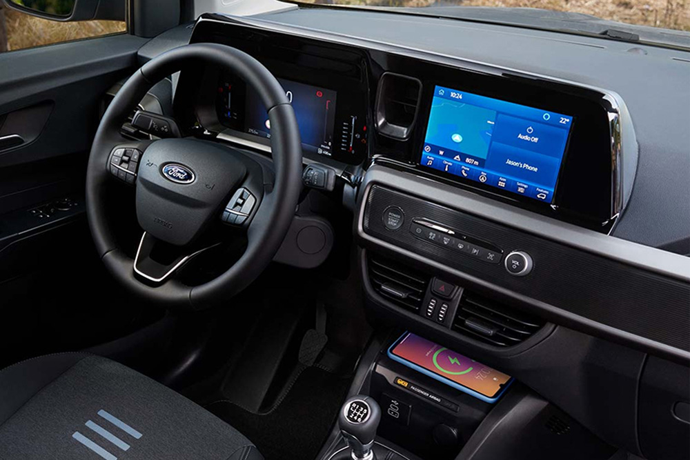 New Ford Transit Courier SYNC-4 display on